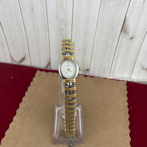 Vintage Pulsar Quartz Dual Tone Gold and Silver Tone Watch - Picture 3 of 9